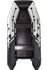 Броня-320 СК слань+киль белый-черный (Лодка ПВХ под мотор с усилением)