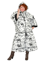 Куртка-пончо стеганая Руна