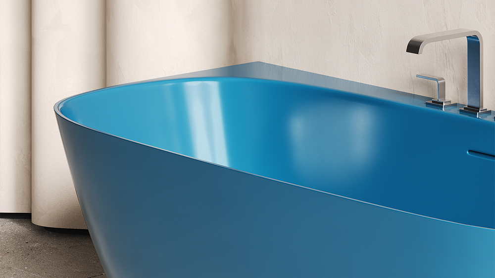 Ванна SOFIA WALL 170x80 матовая покраска по RAL полностью