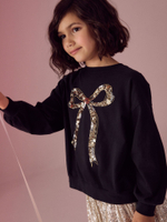 Лонгслив для девочки Next N90-194, Черный