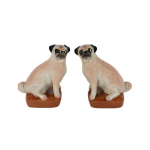 Мопсы фарфоровые пара, 14 см