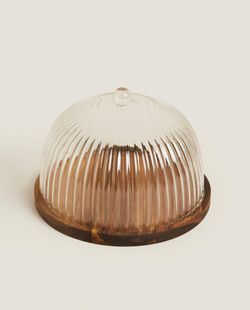 Zara Home тарелка из боросиликатного стекла, цвет прозрачный, 22 см