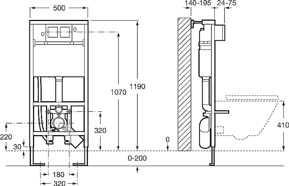 Инсталляция для унитаза Roca Duplo WC Smart 890090800