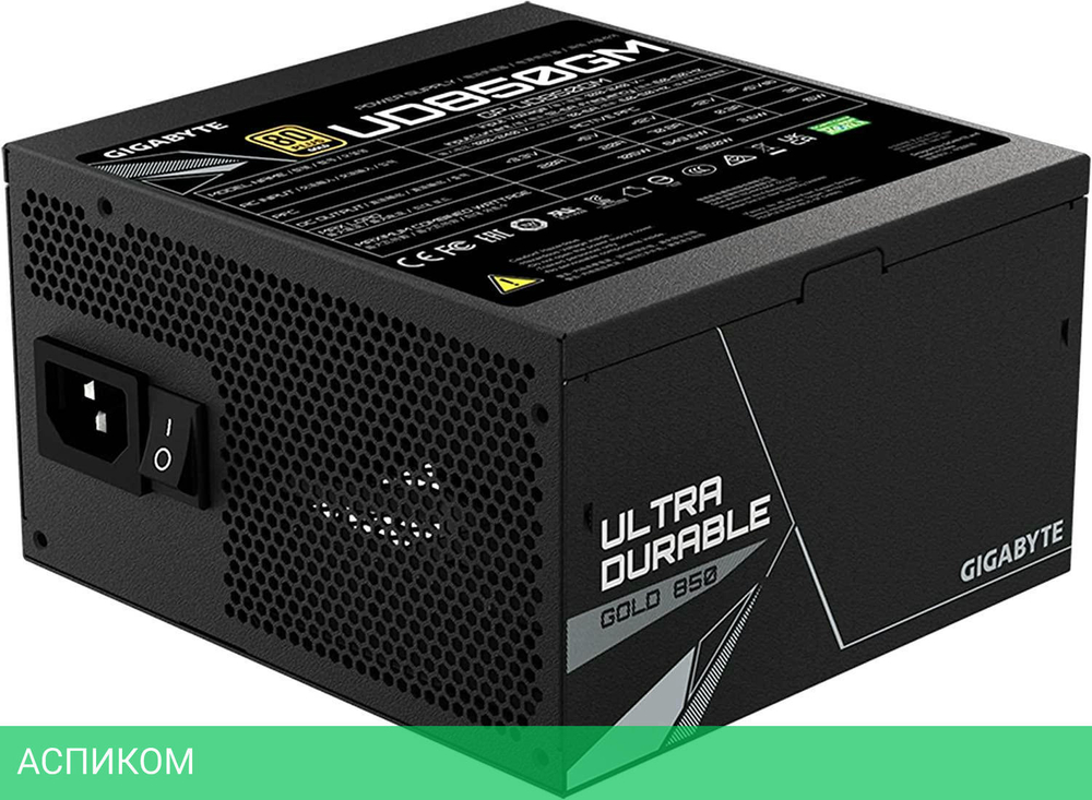 Блок питания GigaByte UD850GM PG5 850W 80Plus Gold (GP-UD850GM PG5)
