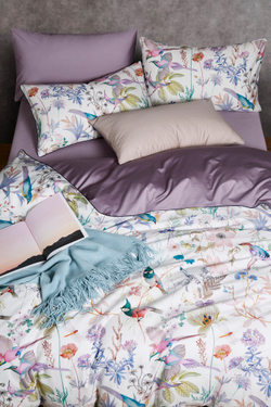 Постельное белье 2 спальное евро Luxe Dream Birds C1007E