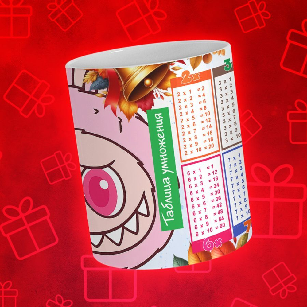 Лабубу с таблицей умножения