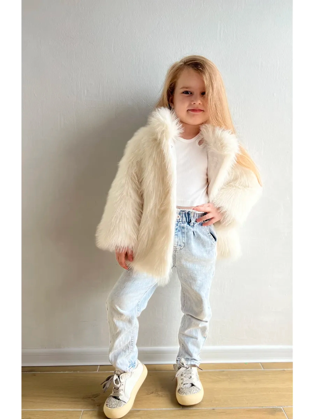 Шуба искусственная демисезонная