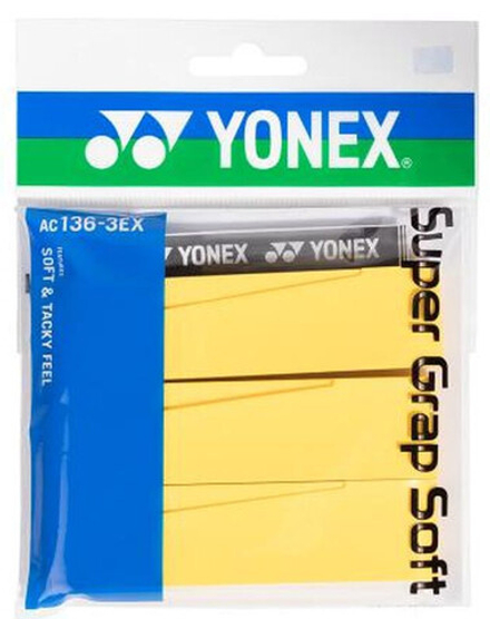 Намотки теннисные Yonex Super Grap Soft 3P - yellow
