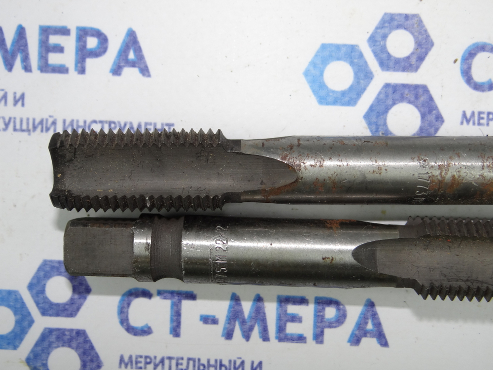 Метчик М22х2 (к-т из 2-х шт) ФРЕЗЕР удлиненные