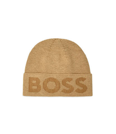 шапка lamichetto BOSS BLACK - светло-коричневый(50475939)