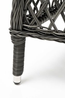 "Сицилия" плетеный стул из искусственного ротанга, цвет графит