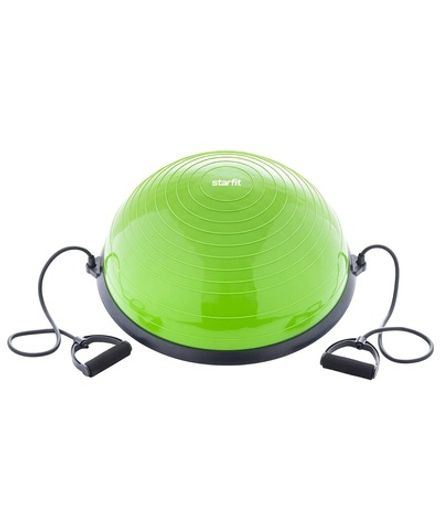 Полусфера "BOSU" GB-501 с эспандерами, с насосом, зеленый