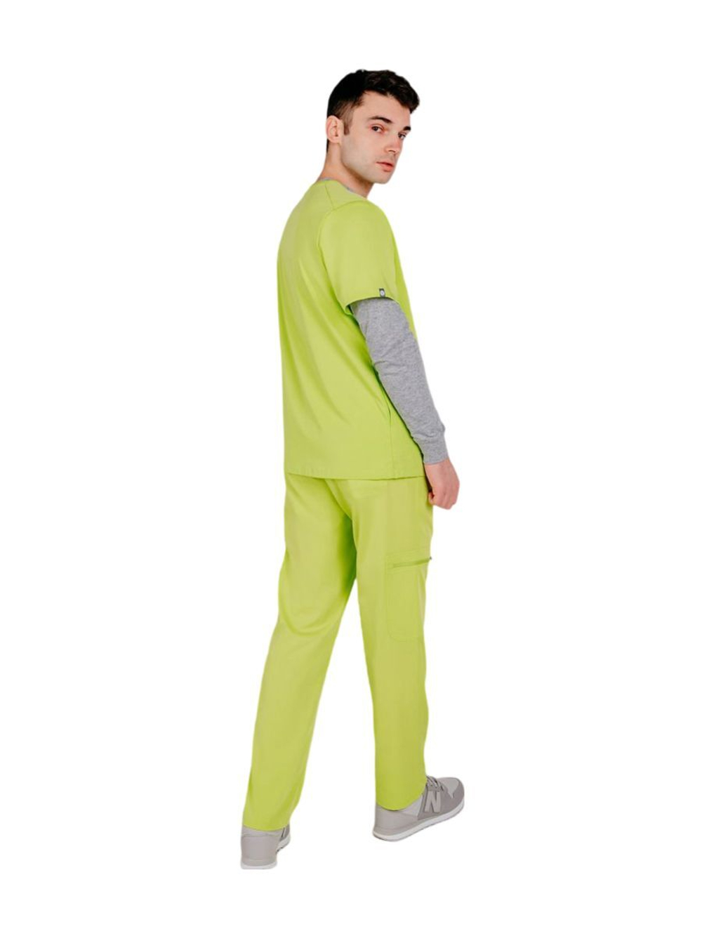 Топ медицинский мужской INDIFORM Steward, салатовый, L