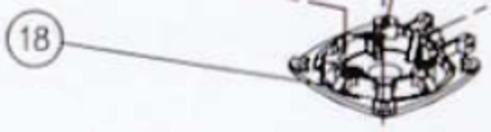 Запчасть №18 для Hybest GSR40A. Крышка блока цилиндра