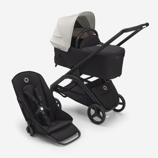 Коляска 2 в 1 Bugaboo Dragonfly (Misty white/Midnight black/Black)