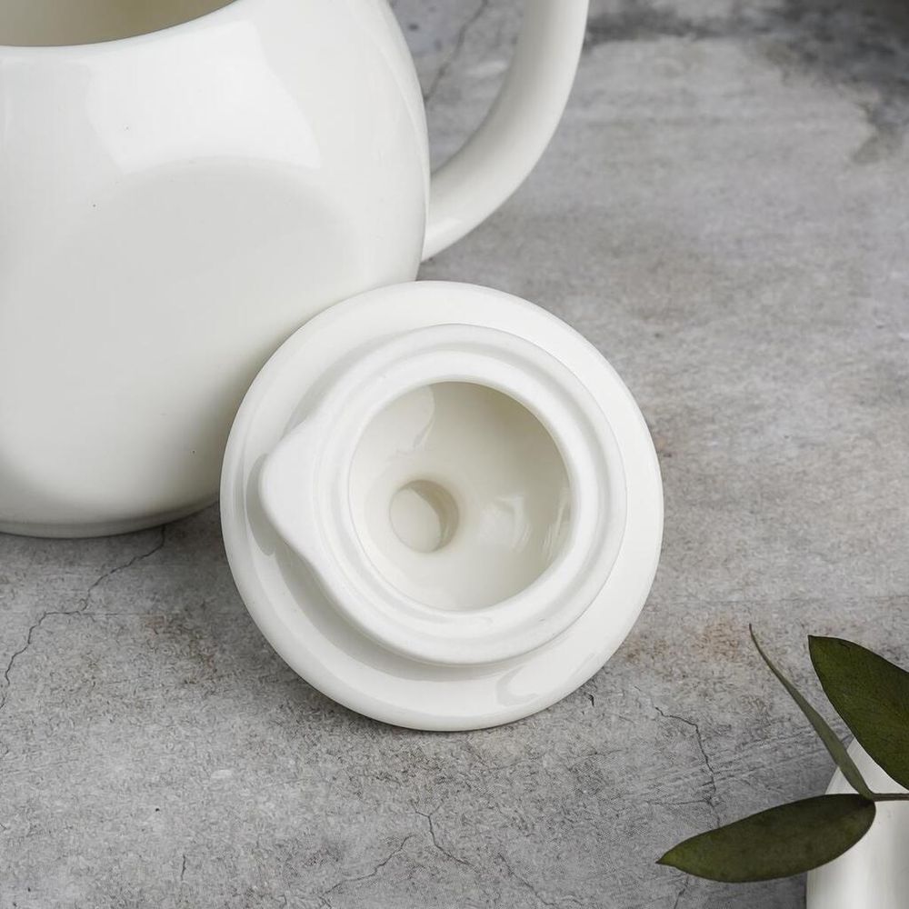 Чайник 400 мл d 7 см h10,2 см белый фарфор P.L. Proff Cuisine [1]