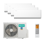 Мульти сплит-система Hisense на 4 комнаты (25+25+25+25 кв.м.) VIBE PRO, белый
