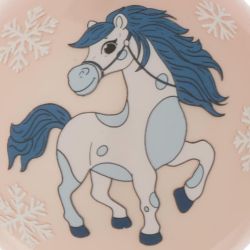 GAEM Украшение новогоднее "Шар с лошадкой", D 8 см, L8 W8 H9 см