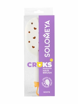 Массажная расческа для волос с отверстиями для джиббитсов Solomeya