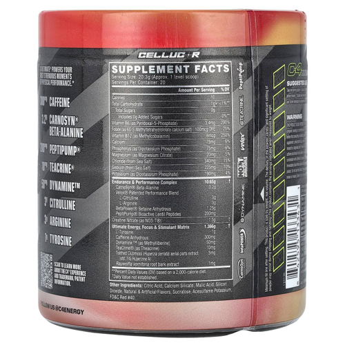 C4 / Cellucor, C4 Ultimate, Pre-Workout, Hawaiian Punch® Fruit Juicy Red®, 14.3 oz (406 g)