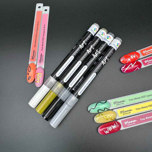 Bloom Маркер для росписи ногтей серебро