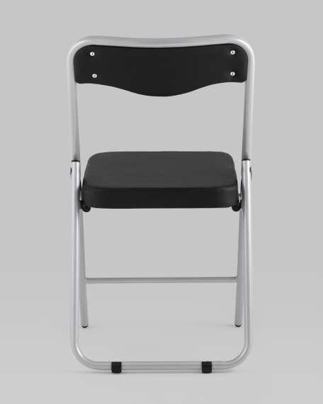 складной Джонни экокожа черный каркас металлик