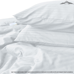 Сатин-страйп "Белый" | ш.240 см | 135 г/м² | хлопок-100%