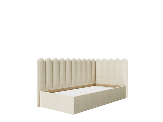 Савоярди ПМ-407 исп.2 Кровать (правая) Formula 102 (Крем)