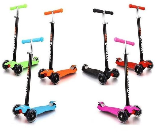 Самокат 3-х колёсный 21st Scooter с регулируемой ручкой