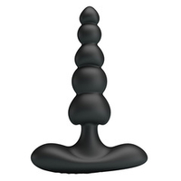 Черный анальный вибростимулятор 12см Pretty Love Corban Anal Vibrator Black BI-040174