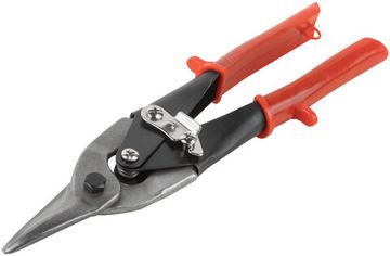 Ножницы по металлу "Лайт", инструментальная сталь, пластиковые ручки, прямые 250 мм