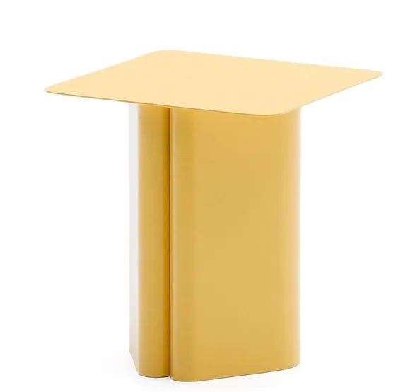 Журнальный столик Arvin 42x42х45 см, желтый металл