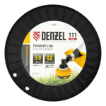 Леска для триммера двухкомпонентная квадрат, 3,0мм х 111м, на DIN катушке EXTRA CORD Denzel
