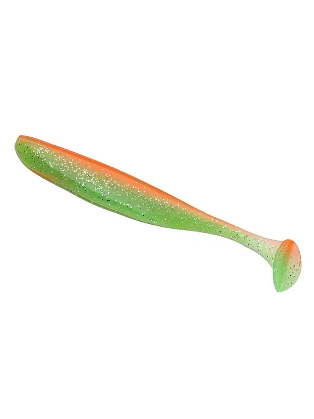 Приманка силиконовая Keitech Easy Shiner 4" PAL #01 Chartreuse Red Flake, 3 упаковки по 7 штук