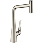 Смеситель для кухни с выдвижным изливом Hansgrohe 14884800 Metris Select, под сталь