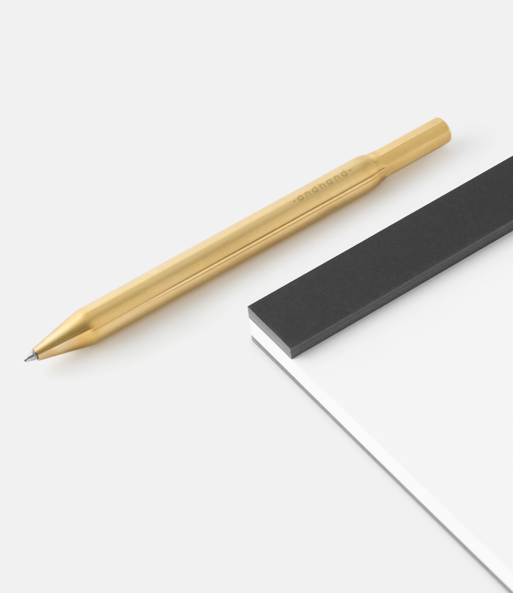 Andhand Method Pen Mini Brass — ручка из латуни с поворотным механизмом