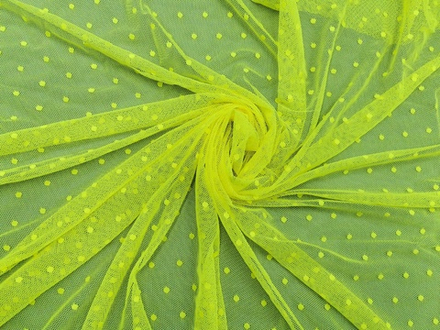 Эластичная сетка, мушки 3 мм, ярко-желтая