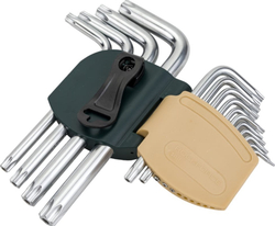 Набор ключей RF-5151T TORX Г-образных с отверстием,15пр. (Т6Н-Т10Н,Т15Н,Т20Н,Т25Н,Т27Н,Т30Н,Т40Н,Т45Н,Т50Н,Т55Н,Т60Н) в пласт держателе ROCKFORCE