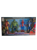 Фигурки Мстители 25 см со световой кнопкой 4 шт Marvel
