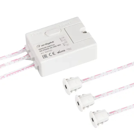 ИК-датчик SR-PRIME-IN-S80-WH (12-24V, 96-192W, DOOR/HAND) (Arlight, IP20 Пластик, 2 года) 036165