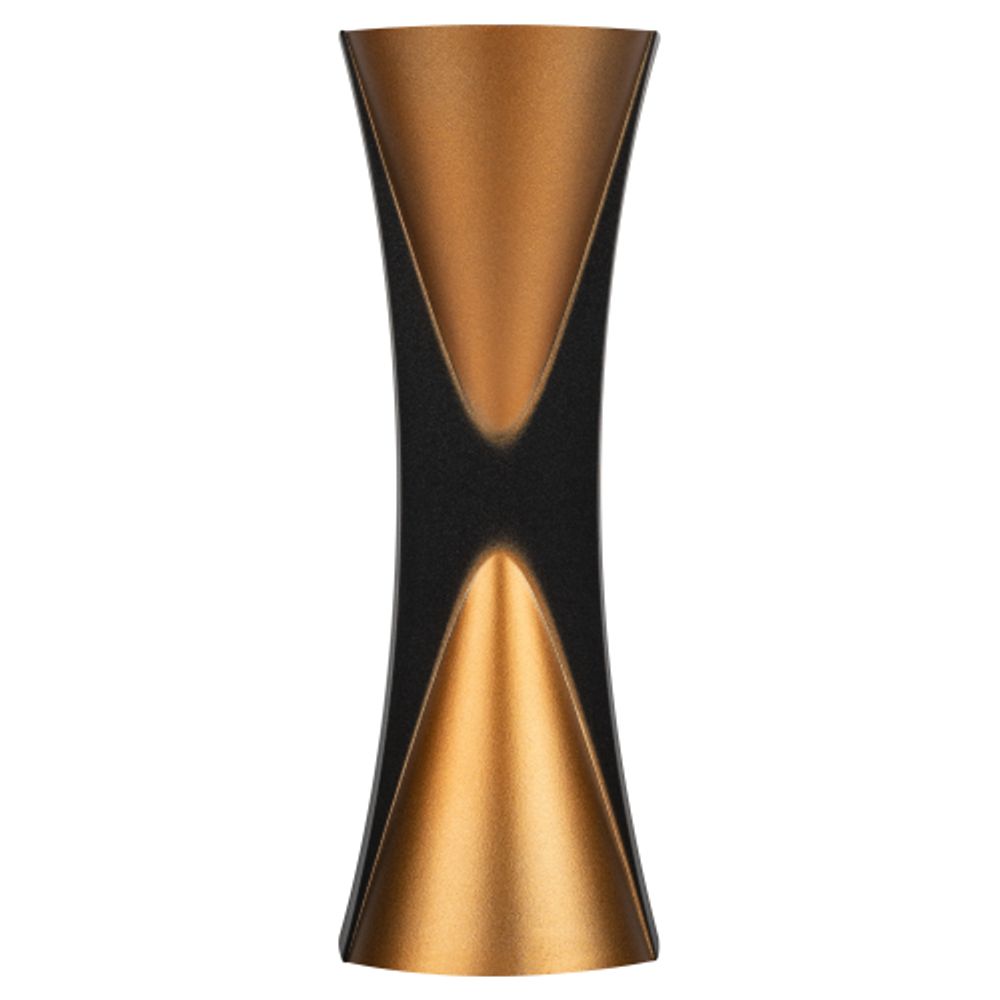 Светильник накладной светодиодный ЭРА WL43 BK+GD 6Вт 3500К IP54 черный/золото для интерьера и фасадов зданий