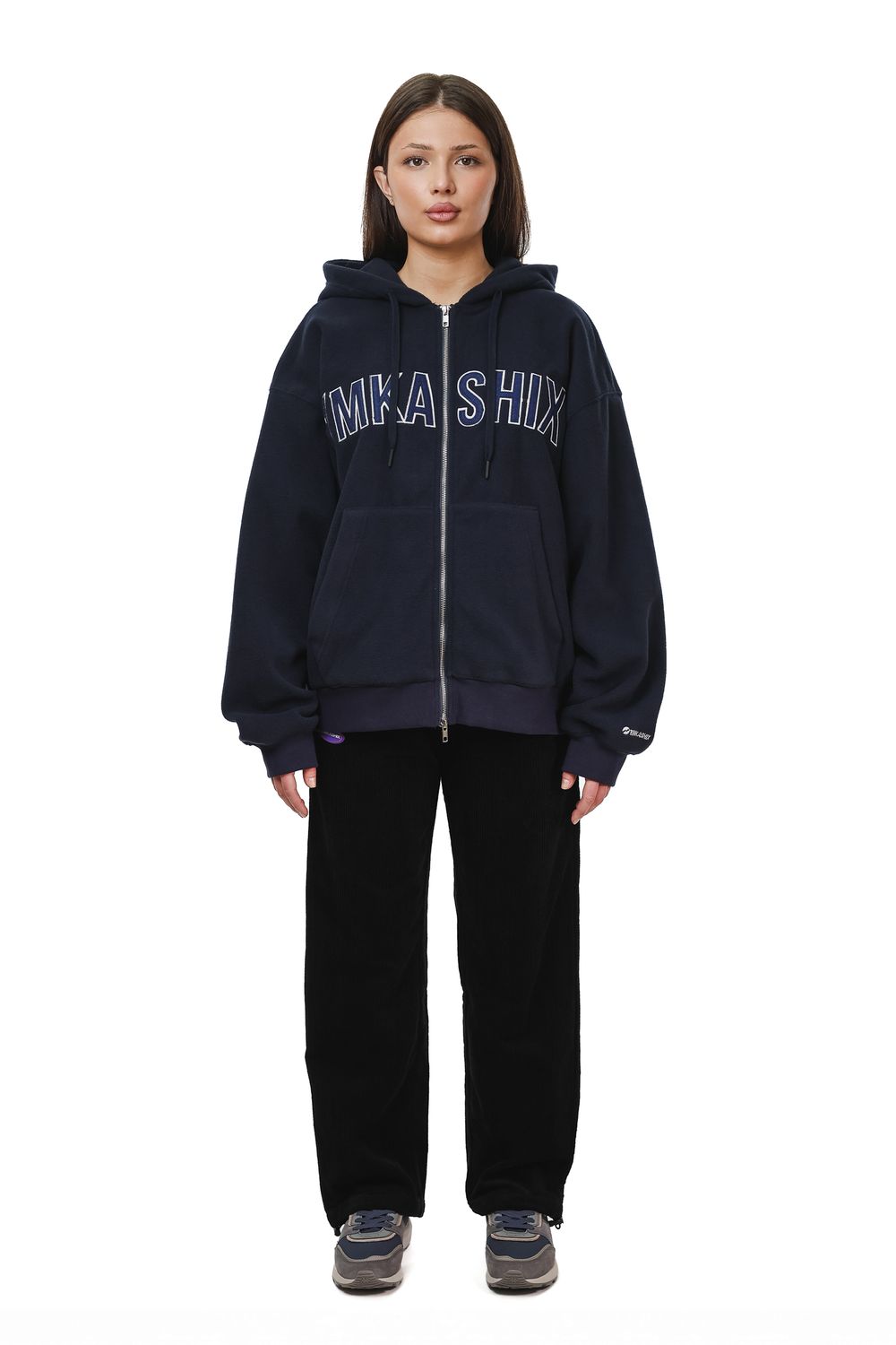 Худи Ymkashix Zip Original fleece темно-синее