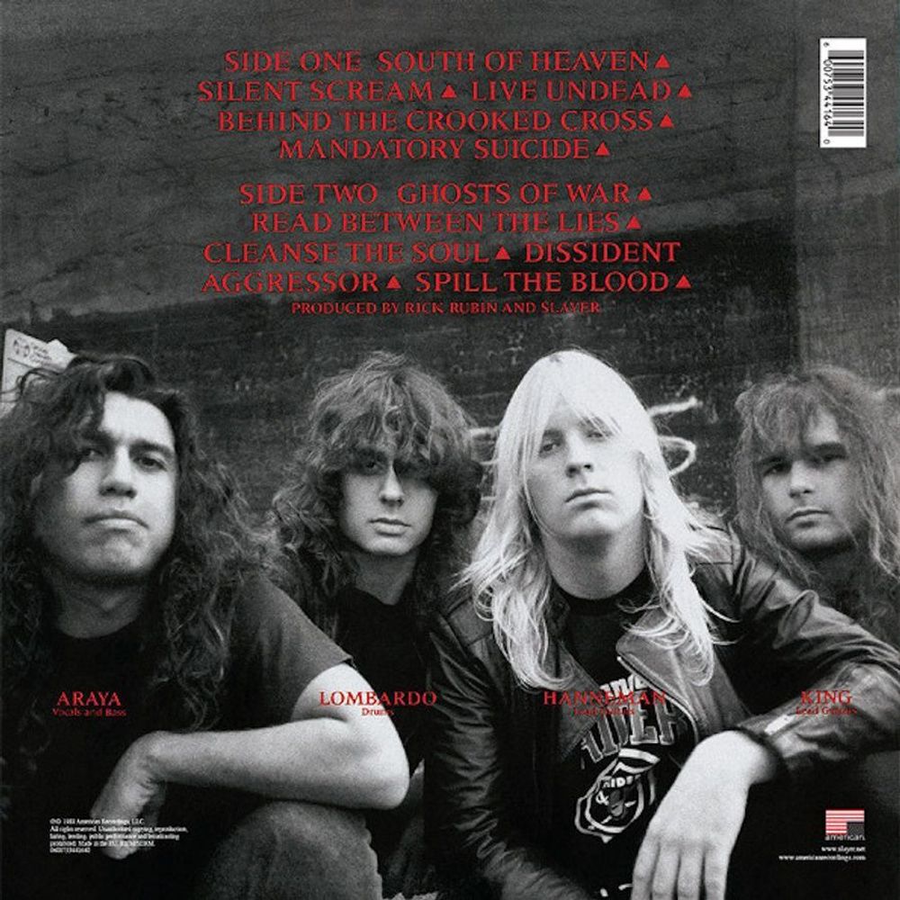 Slayer. South Of Heaven (LP) новая запечатанная виниловая пластинка