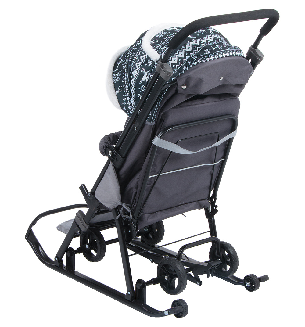 Санки-коляска Galaxy-Kids 1-1 Plus Олени (GK-1-1plus)