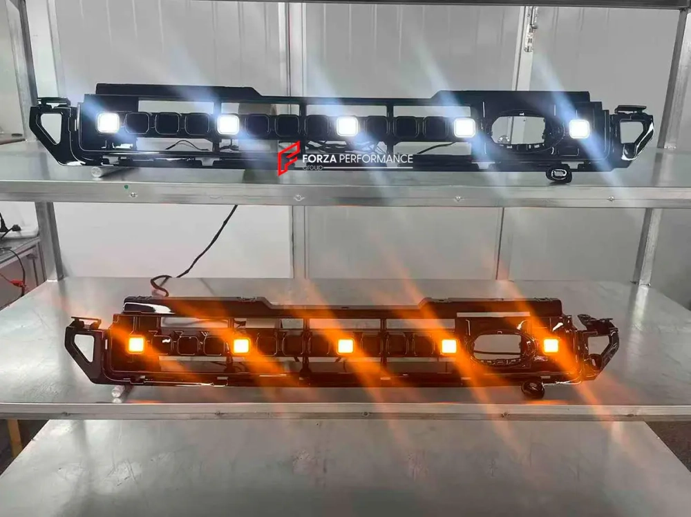 Передняя решетка радиатора со светодиодной подсветкой для LAND ROVER DEFENDER L663 2019+ Лэнд Ровер Дефендер