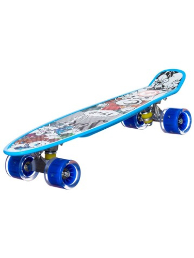Скейт пенни-борд Igrokat Anime 22" с динамической подсветкой колес