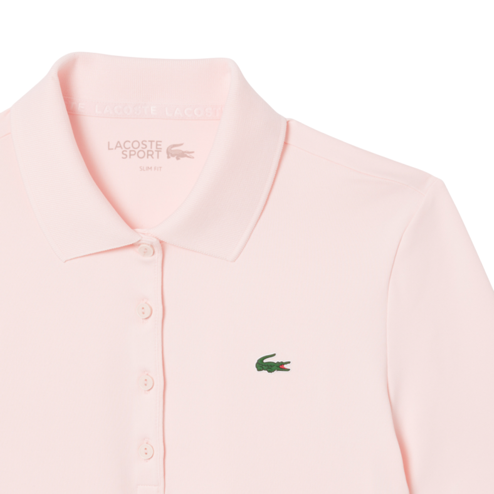 Женское поло Lacoste Slim Fit UV Protect Stretch Golf - Розовый