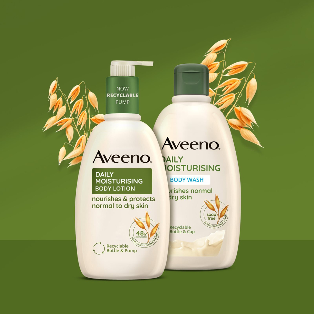 Aveeno Daily Moisturising Body Wash - интенсивно питательный крем для душа /   500  ml  / GTIN 3574661493183