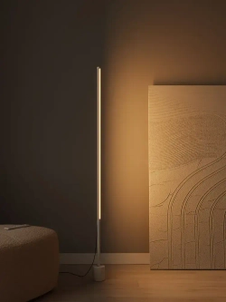 Торшер современный белый LED 44 W с пультом