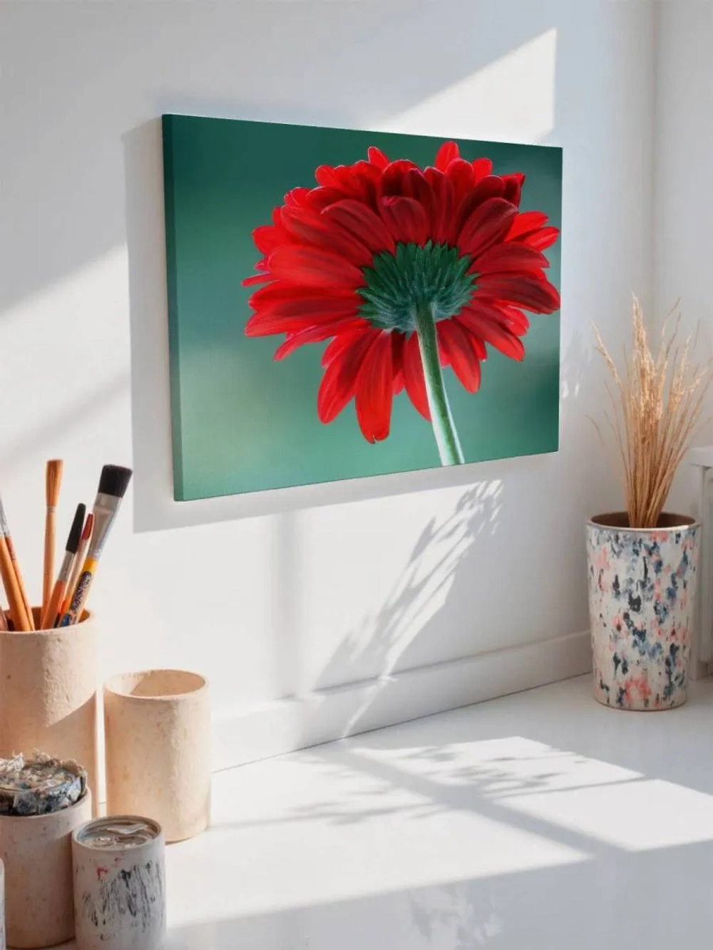 Картина на стену 40 X 50 Красный цветок